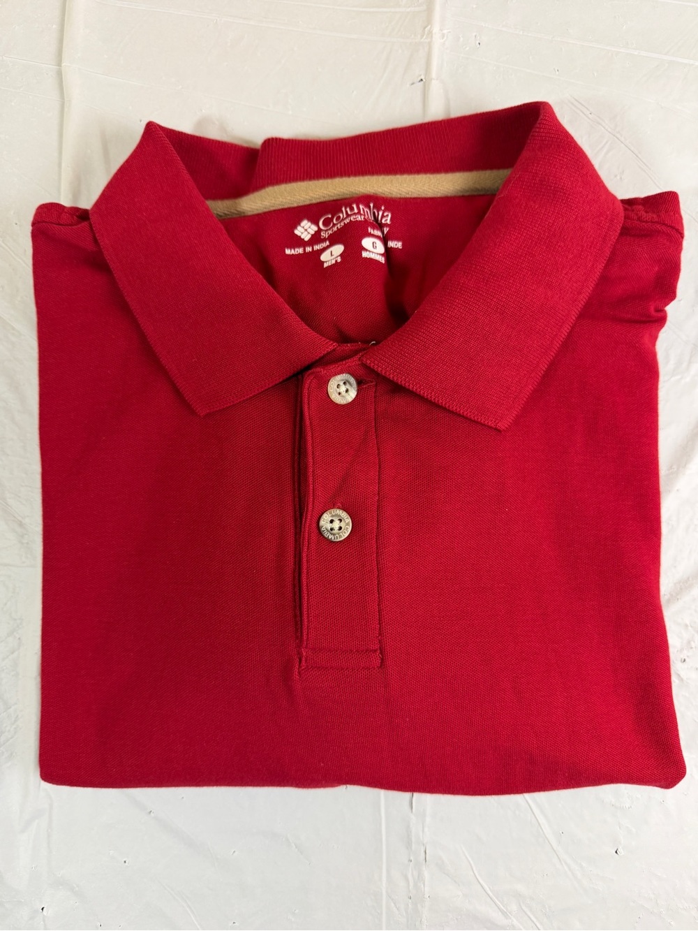 Columbia Red Men's Polo Shirt